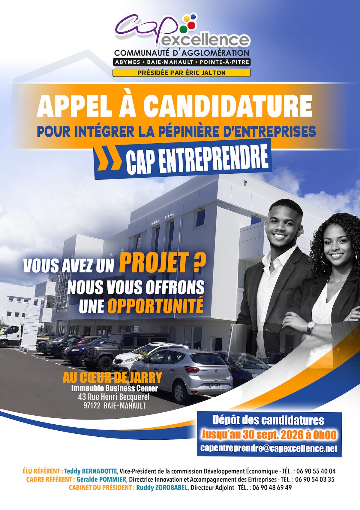Appel à candidature de Cap Entreprendre